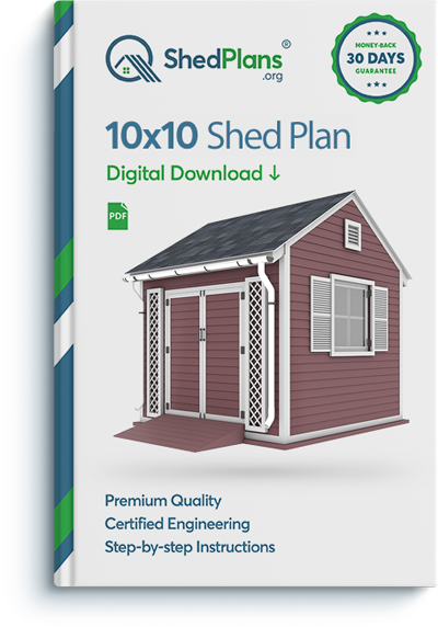 10x10 garden shed plan