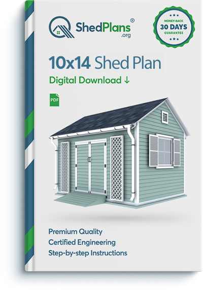 10x14 garden shed plan
