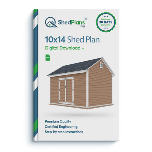 10x14 storage shed plan