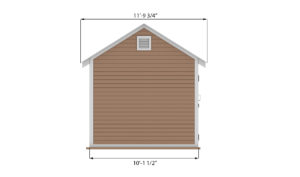 10x14 storage shed side preview