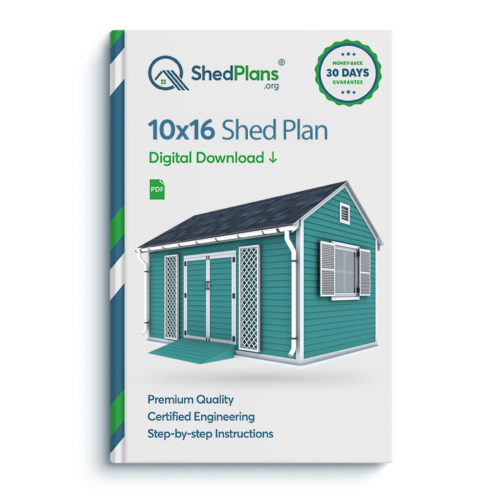 10x16 garden shed plan
