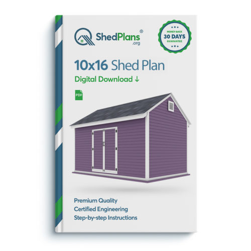 10x16 storage shed plan