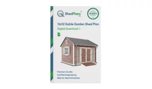 12x12 Gable Garden Shed Product Box
