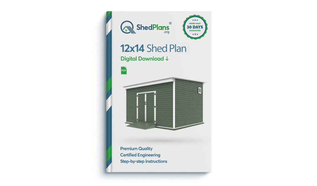 12x14 storage shed plan