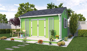 12x16 gable garden shed plans