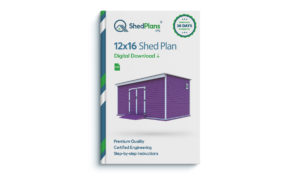 12x16 storage shed plan