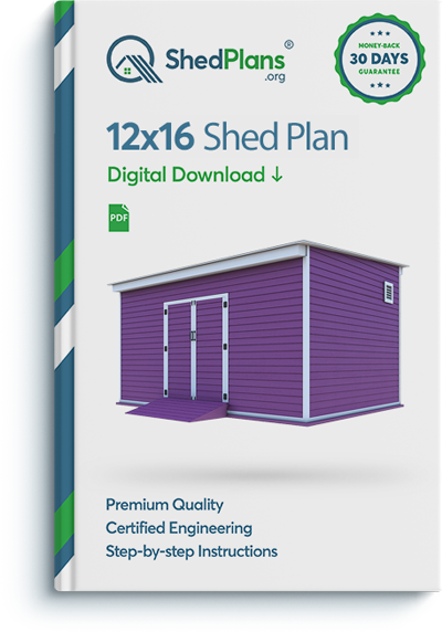 12x16 storage shed plan