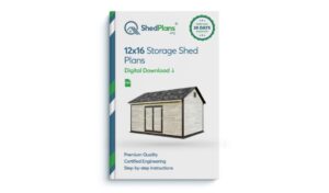 12x16 storage shed plan