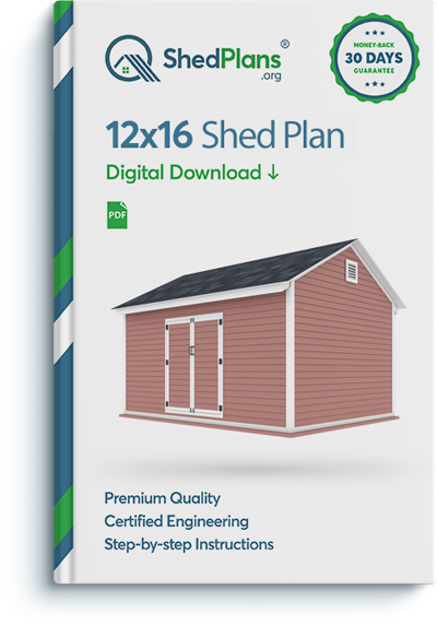 12x16 storage shed plan