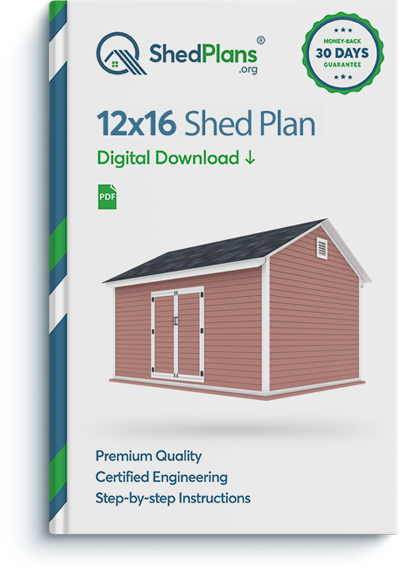 12x16 gable storage shed plan - shedplans.org