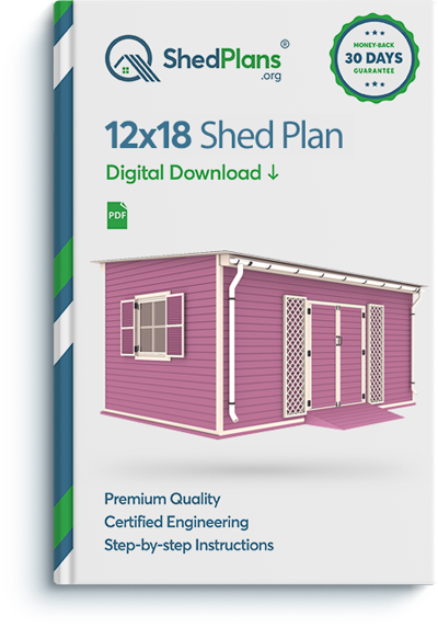12x18 garden shed plan