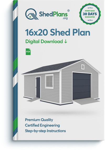 16x20 Garage Shed Plan - Shedplans.org