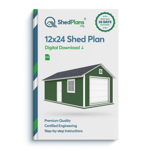 12x24 garage shed plan
