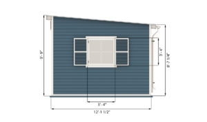 12x24 garden shed side preview