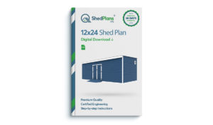 12x24 storage shed plan