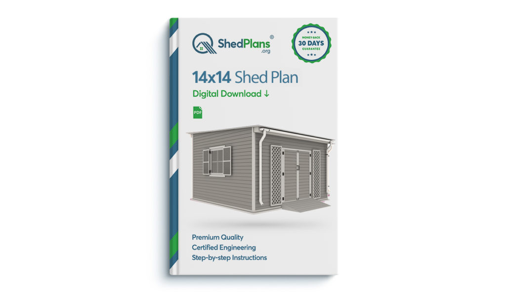 14x14 garden shed plan