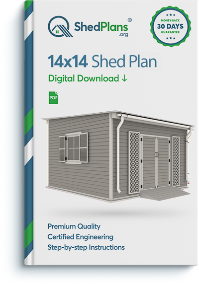 14x14 garden shed plan