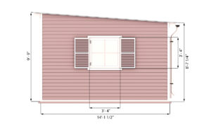 14x20 garden shed side preview