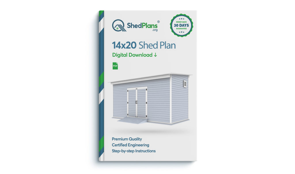 14x20 storage shed plan
