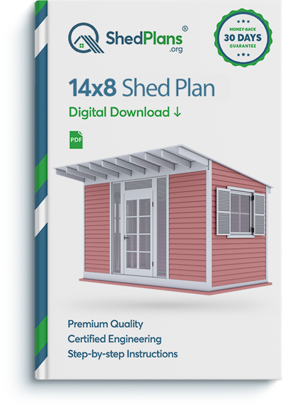 14x8 garden shed plan
