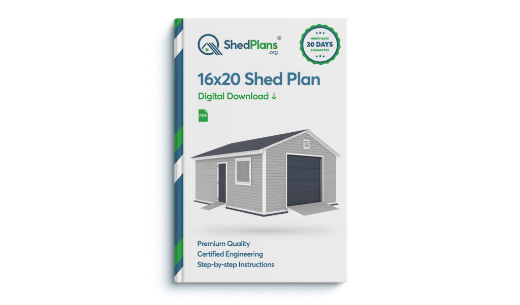 16x20 garage shed plan