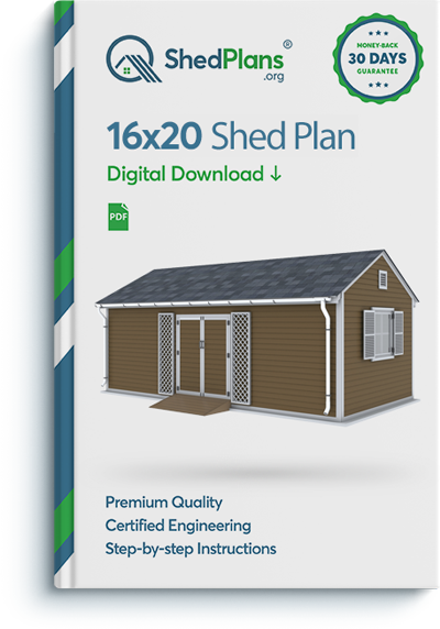 16x20 garden shed plan