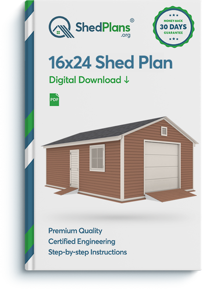 16x24 garage shed plan