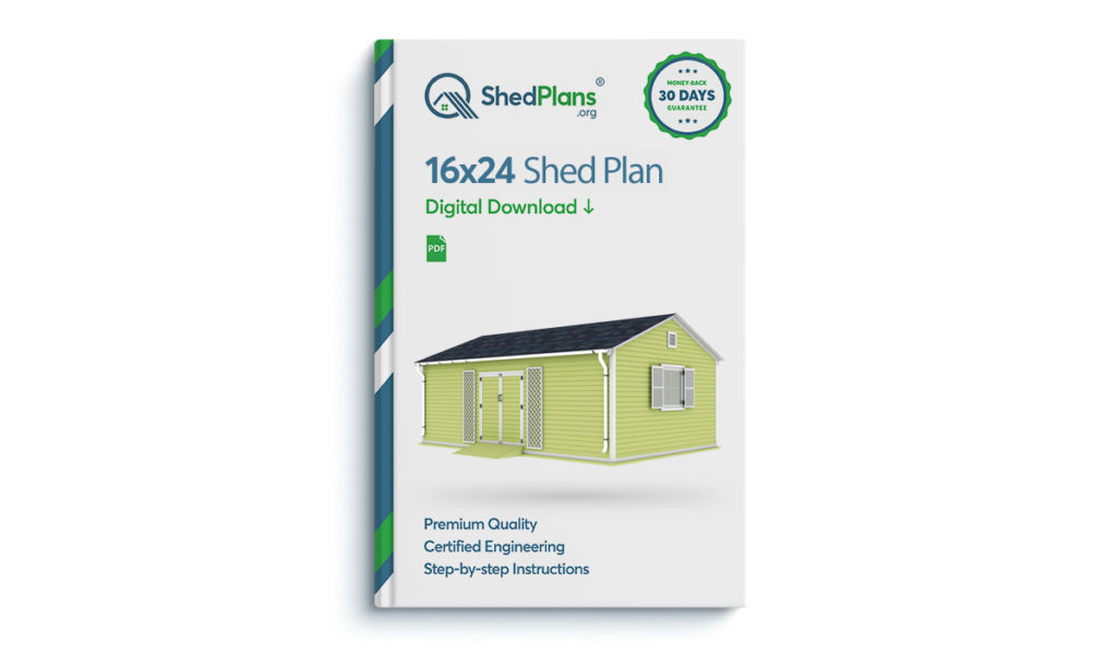 16x24 garden shed plan