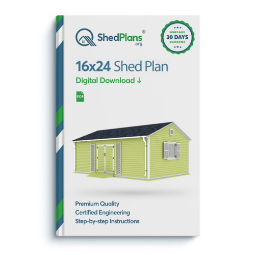16x24 garden shed plan