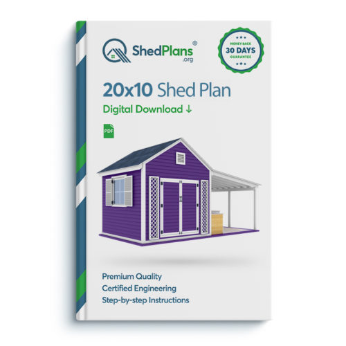 20x10 Garden shed plan