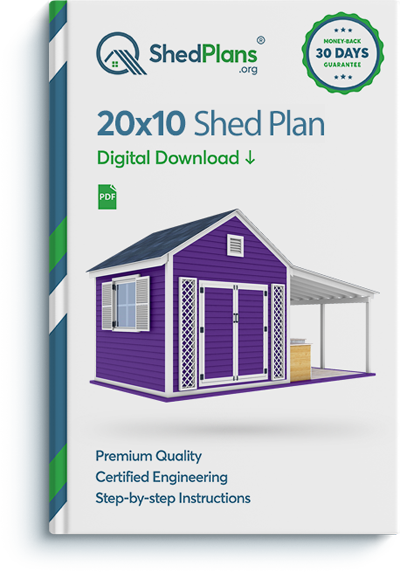 20x10 garden shed plan