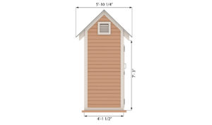 4x6 storage shed side preview