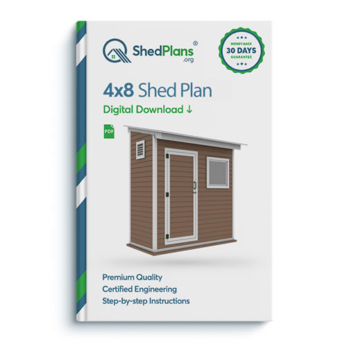 4x8 storage shed plan