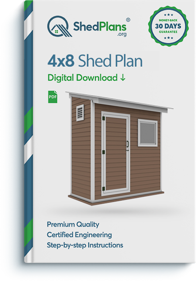 4x8 storage shed plan