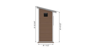 4x8 storage shed side preview