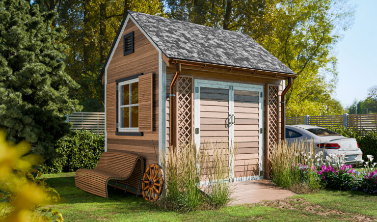 8x10 gable garden shed design