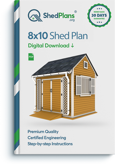 8x10 garden shed plan