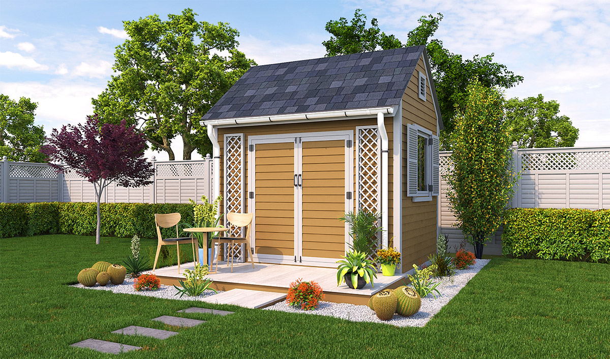 8x10 garden shed preview