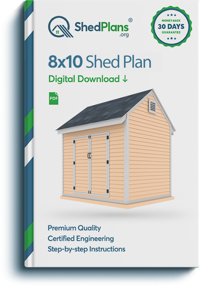 8x10 storage shed plan