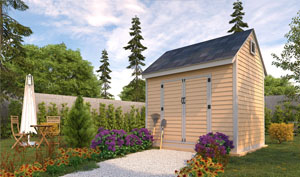 8x10 gable storage shed plans