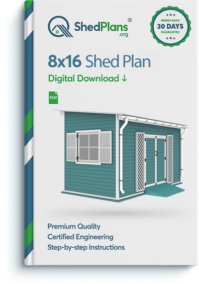 8x16 garden shed plan