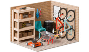 what fits inside small backyard shed