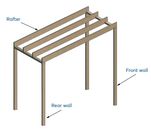 Lean To Roof Framing Diagram