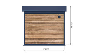 10x10 office shed back side preview