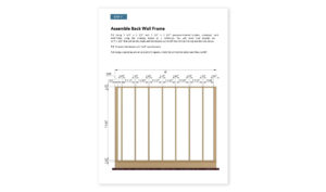 10x10 office shed back wall framing