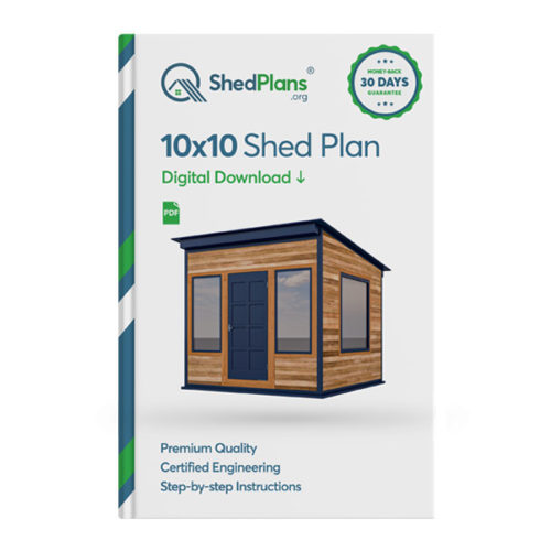 10x10 office shed plan