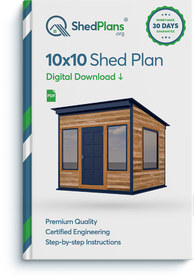 10x10 office shed plan