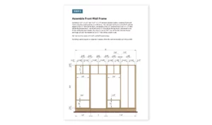 10x12 office shed front wall frame