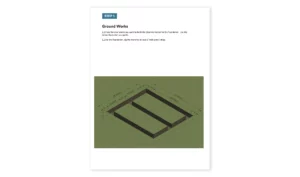 10x12 office shed ground work