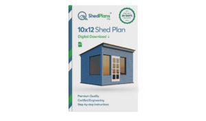 10x12 lean to office shed plan
